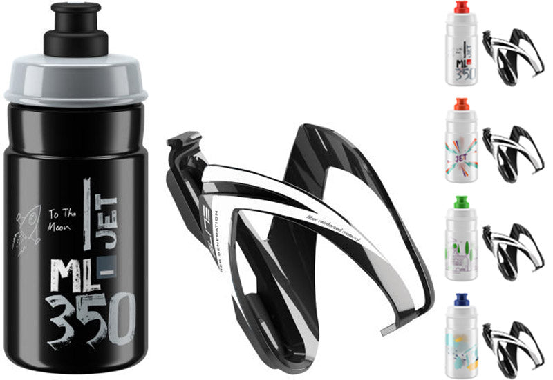 Elite Kinderset Jet Ceo Trinkflasche 350 ml + Halter