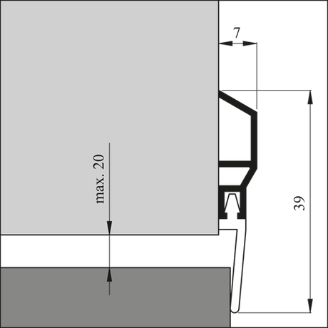 Ellen 1071671 - klassisch 100cm | 1 Stk