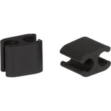 ELVEDES CABLE CLIPS DUO PVC 5,0 mm + 5,0 mm černá (50 kusů)