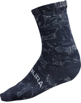 Endura Grid Floral Limited Print – Socken