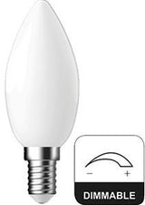 Enzo energetic led kaars e14 4,2-40w 2700k filament mat dimbaar - 2720512