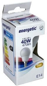 Enzo energetic led kogel e14 4,9-40w 2700k mat - 2710222