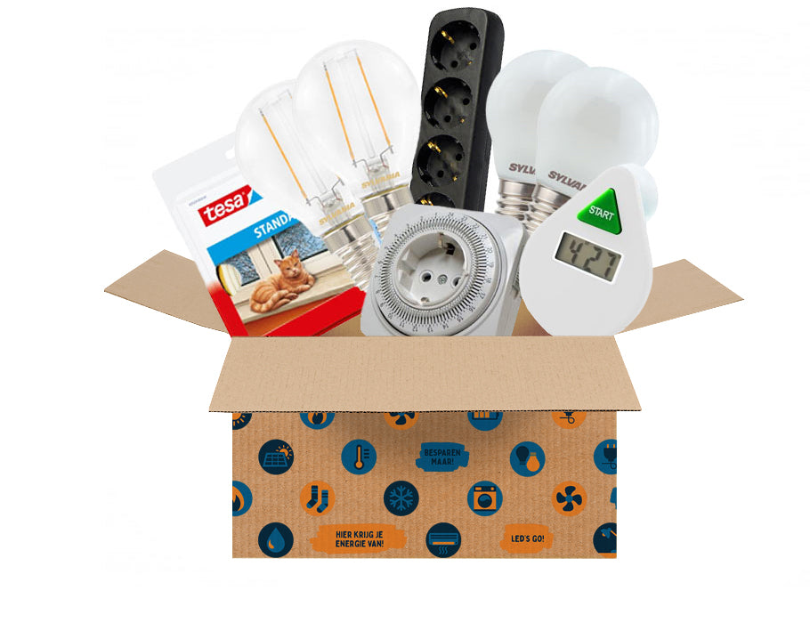 Energiesparbox - mittel - mischen - aus