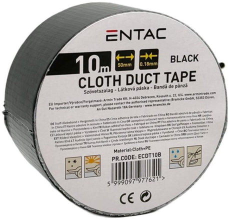 Enzo Entac Reparaturband 50 mm Rolle 10 m schwarz – 4139542