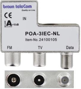 Enzo Braun Telecom Radio-TV Modem-Verteiler POA 3 IEC-NL – 2080030