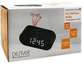 Enzo Denver Radiowecker mit Projektions-LED schwarz - 8140220