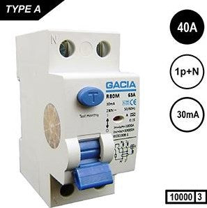 Enzo gacia aardlekschakelaar 40a. 30ma 2p gacia - 4517780