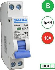 Enzo gacia installatieautomaat 10a. b kar 2p gacia - 4517800