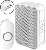 Enzo honeywell draadloze plug-in deurbel met drukknop 100m - 8421030