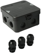 Enzo kabeldoos attema ak1 | + 3 wartels m20 ip65 zwart - 4034021