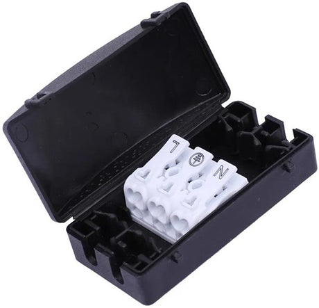 Enzo kabelkoppeling | ip20 zwart met 3 polige connector - 4016570
