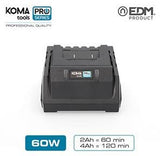 Koma tools acculader | 60w | 20v - 6490040