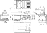 Enzo Modularstecker 8p 8c RJ45 geschirmt pro Stück 2575189