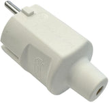 Enzo-Schutzkontaktstecker | mit Tüll | weiß - 6141204