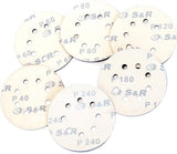 Enzo SR Klett-Schleifpapier-Set 125 mm, 60-teilig: je 10 x P40, P60, P80, P120, P180, P240, 8 Löcher – b07gc4xnjq