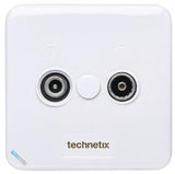 Enzo technetics tras-2000 – Anschlusskasten Radio TV Einbau Aufputz – 2074025