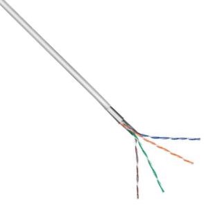 Enzo UTP Cat5e 4x2 AWG24 100 m grau massiv – 1381530