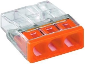 Enzo Wago Schweißklemme 3x0,5-2,5mm trans orange DS100 4047224