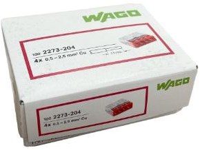 Enzo Wago Schweißklemme 4x0,5-2,5mm Transred DS100 4047225