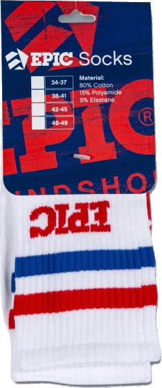Epische Sportsocken Weiße Größe 34 37