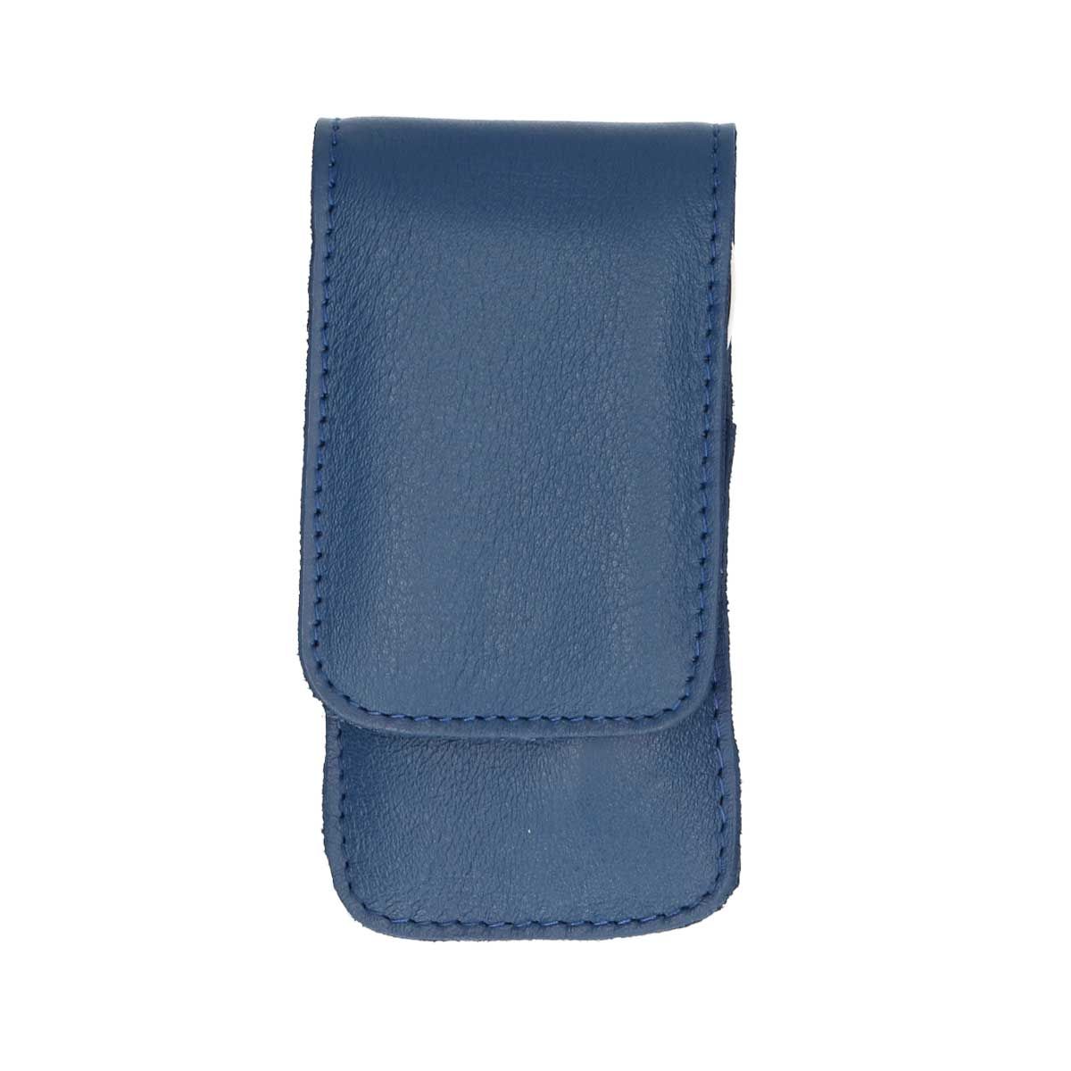 Erbe Solingen 3-teiliges Maniküre-Etui mit Druckknopfverschluss dunkelblau (erbe9071)