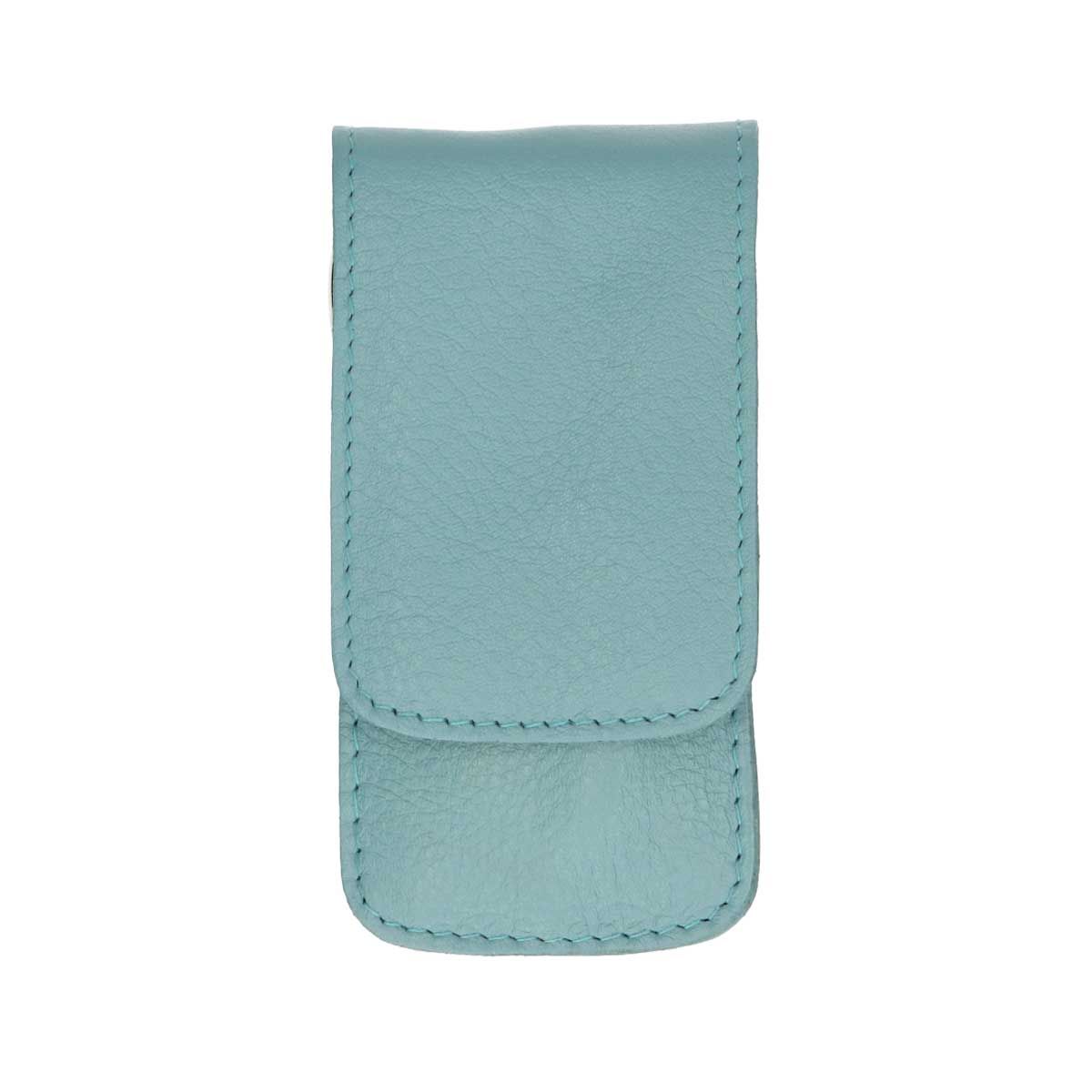 Erbe Solingen 3-teiliges Maniküre-Etui mit Druckknopfverschluss hellblau (erbe9203)