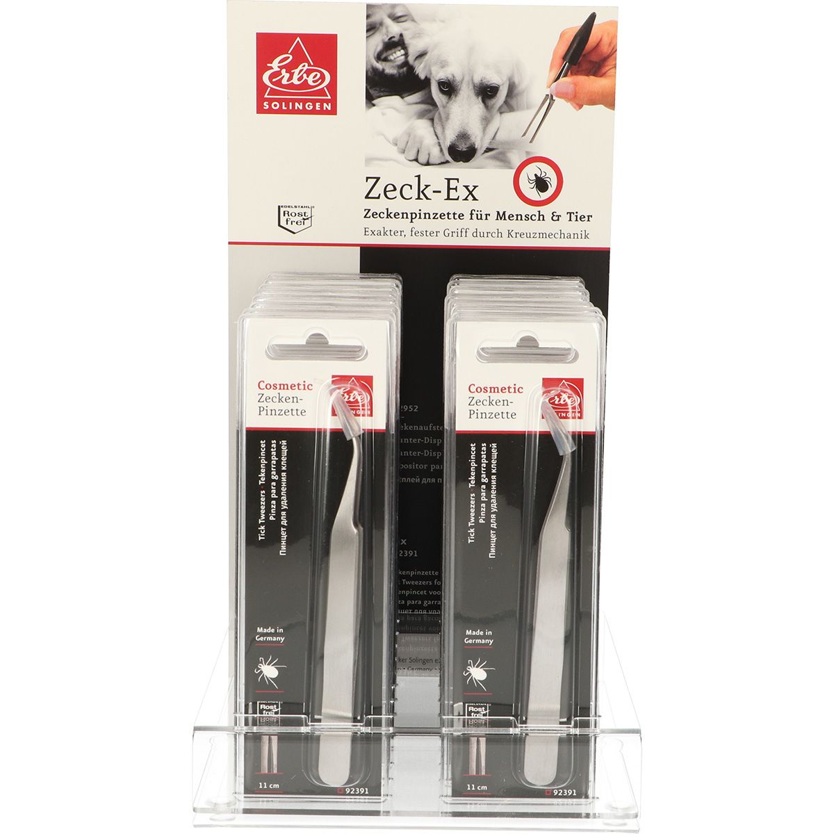Erbe Solingen Pinzetten Display (erbe2955c)
