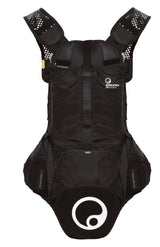 Ergon BP1 rugzak - rugbeschermer voor heuvels, bergen en bikepark - Grijs Zwart - Polyester Nylon - Ergon