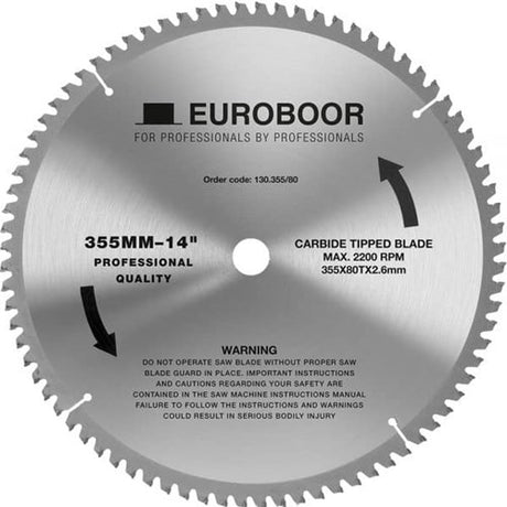 Euroboor 130.355 80 zaagblad | d 355 mm | t 80 - 130.355 80