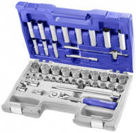 Expert by FACOM Steckdosen und Armaturen 1 2 | metrische Größen | 42-teilig | e032908 - e032908