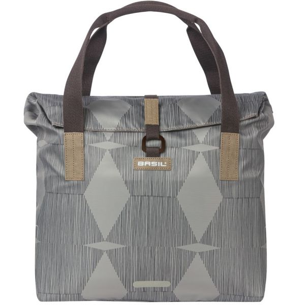Basilikum Eleganz Fiethopper, grüner Haustier, Wasserstützklappfalt, gepackte Handschultergurte, 20-26L, Taupe