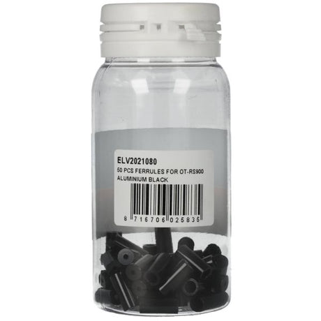 Elvedes 50 Aderendhülsen für ot-rs900 �3,65x5,5x12mm schwarz