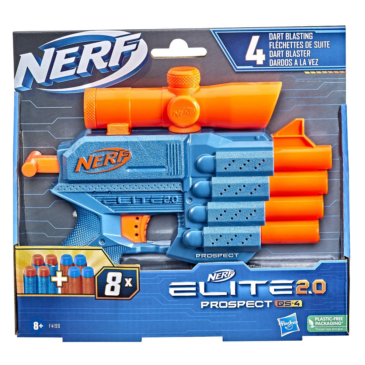 Hasbro Nerf Elite Prospect QS4 inklusive 8 Darts