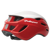 Polisport Helm Aero Road matt rot glänzend weiß schwarz L 58-61cm