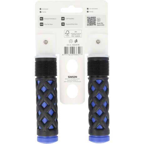 Simson handvatten kinder blauw-zwart
