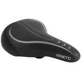 Edge Bicycle Sattel Veneto inkl. Rückhalterung und Hinterlicht - schwarz