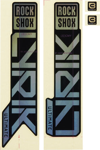 RockShox Dekorset Aufkleberset RS Gloss Rainbow