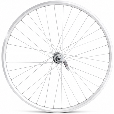 Achterwiel 28 x 1 4'' aluminium zac 2000 velg - favorit remnaaf - zilver