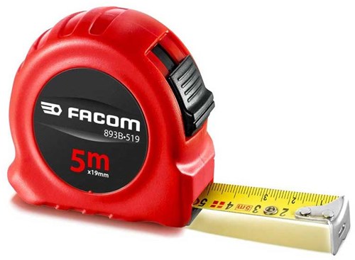 FACOM Doppel-Z-Maßband, ABS-Gehäuse, 5 m, 19 mm – 893b.519pb