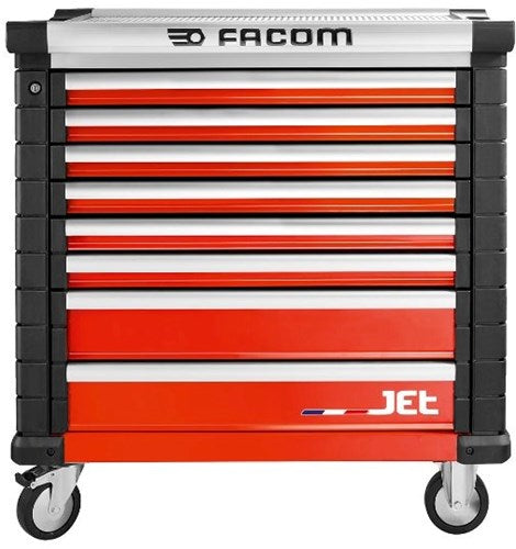 FACOM Jet Werkzeugwagen 8 Schubladen M4 Rot - Jet.8m4a - Jet.8m4a