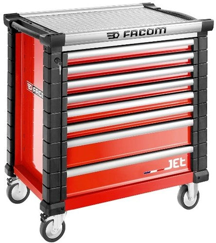 FACOM Jet Werkzeugwagen 8 Schubladen M4 Rot - Jet.8m4a - Jet.8m4a