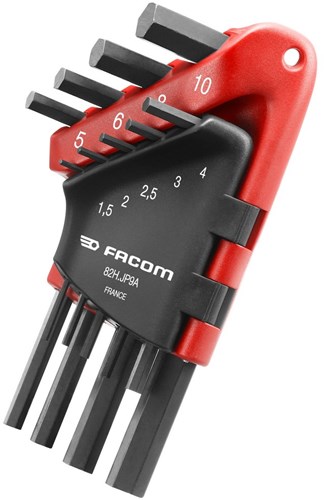 FACOM JP Sechskantschlüssel im Halter, metrische Größen – 82h.jp9a