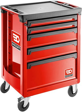 Facom roll.m3a | 5 Schubladen | rot - Rolle.5m3apb