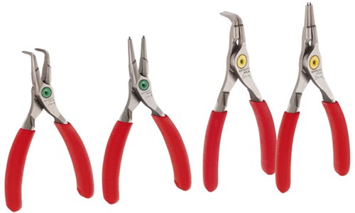 Facom Sicherungsringzangen-Set mit geraden und gebogenen Backen – pcj4pb