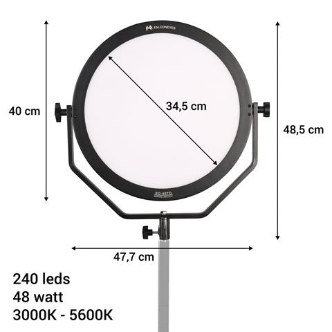 Falcon Eyes Bi-Color LED-Lampe Sophiez SO-48TD auf 230 V