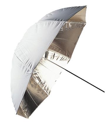 Falcon Eyes Flitsparaplu Ur-32G Gold White 80 cm