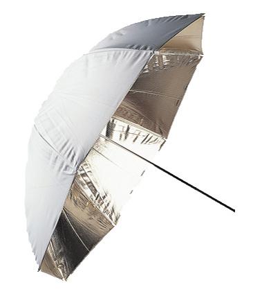 FalCon Ae Flitsparapluplue u-48g Gold wäiss 122 cm