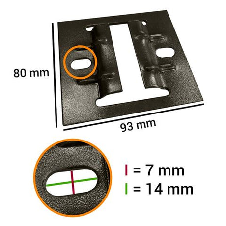 Falcon Eyes Rail bekreftelsesplate 3330c 4 St. for B-3030C