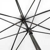 Falcone Regenschirm 120 cm Polyester transparent schwarz