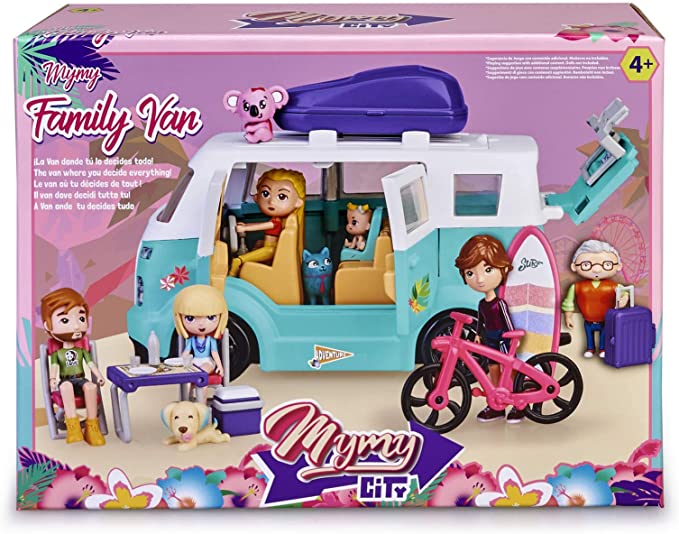 Famosa Mymy City – Spielzeug-Camper für die Familie mit viel Zubehör